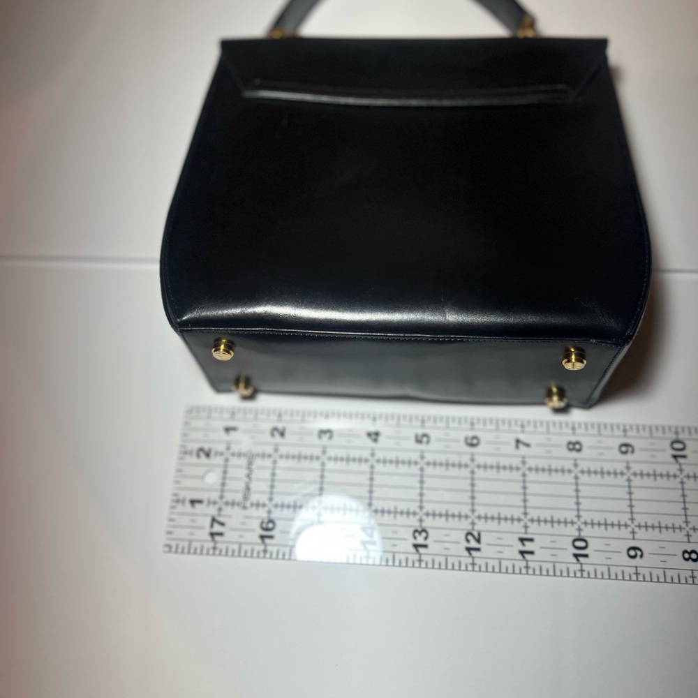 Salvatore Ferragamo Black and Gold Handbag - Picture 8 of 8